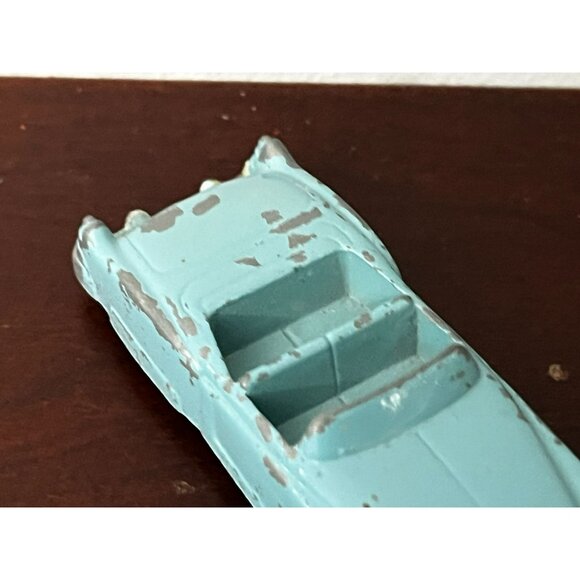 Vintage Goodee 1950's Metal Diecast Teal Cadillac Convertible 3" - Picture 9 of 12